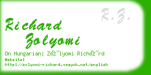 richard zolyomi business card